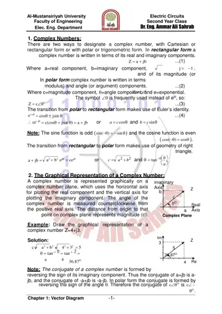 Complex Numbers: Cartesian vs Polar Form, Graphical Representation, Operations
