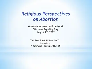 Religious Perspectives on Abortion in Christianity