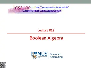 Boolean Algebra for Digital Circuits at NUS