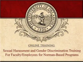 Gender Discrimination Training for Faculty and Employees at University of Oklahoma