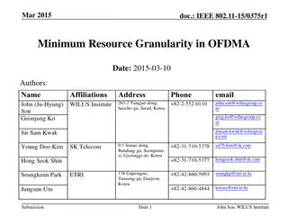 Resource Granularity in OFDMA: European Regulation Challenges