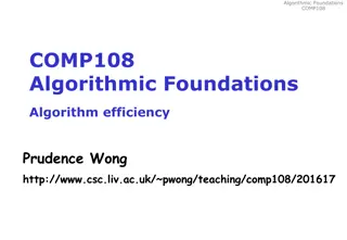 Algorithm Efficiency in COMP108 Course