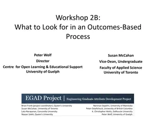 Effective Outcomes-Based Curriculum Improvement Workshop Overview