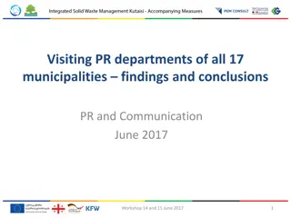 Insights from Visiting PR Departments of 17 Municipalities in June 2017 Workshop