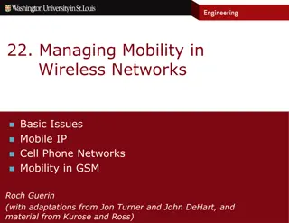 Managing Mobility in Wireless Networks: Basic Issues and Mobile IP Terminology