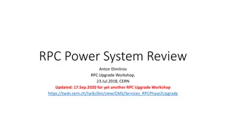 RPC and HV Power System Upgrade Workshop at CERN