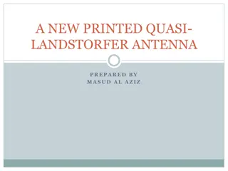 Printed Quasi-Landstorfer Antenna by Masud Al Aziz