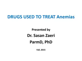 Agents Used in Anemia Treatment