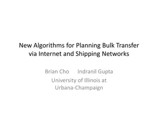 Planning Bulk Transfer via Internet and Shipping Networks