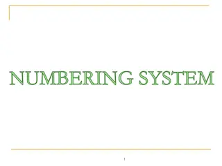 Digital and Analog Numbering Systems