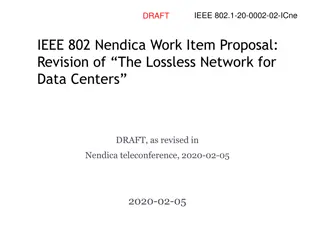 Lossless Network for Data Centers Development and Contributions