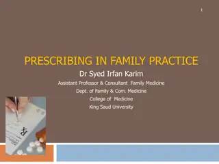 Improving Prescribing Habits in Family Practice