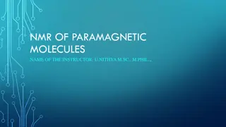 NMR of Paramagnetic Molecules - U. Nithya, M.Sc., M.Phil.