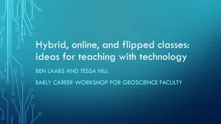 Teaching Strategies for Online, Hybrid, and Flipped Classes with Technology