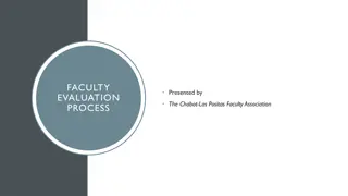 Faculty Evaluation Process and Guidelines at Chabot-Las Positas Faculty Association