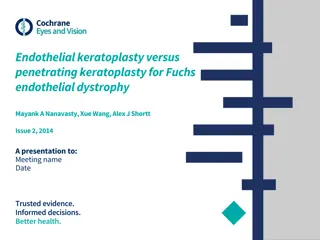 Comparative Analysis of Endothelial vs. Penetrating Keratoplasty for Fuchs Endothelial Dystrophy