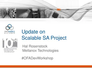 Update on Scalable SA Project at Mellanox Technologies