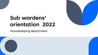 Housekeeping Department Orientation 2022 - Roles and Responsibilities