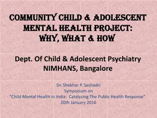 Community Child & Adolescent Mental Health Project Overview