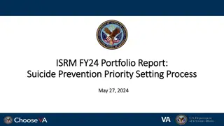 Suicide Prevention Critical Research Priorities Development Process