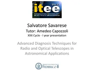 Advanced Diagnosis Techniques for Radio and Optical Telescopes in Astronomical Applications
