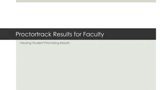 Analyzing Proctortrack Quiz Results for Faculty and Students