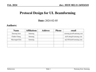 UL Beamforming Protocol Design for IEEE 802.11-24