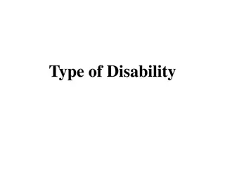 Different Types of Disabilities and Impairments