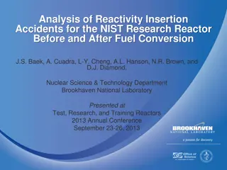 Analysis of Reactivity Insertion Accidents at NIST Research Reactor