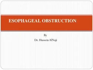 Esophageal Obstruction in Animals