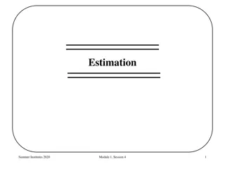 Introduction to Estimation Methods in Probability and Statistics