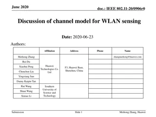 Channel Modeling for WLAN Sensing at Different Frequency Bands