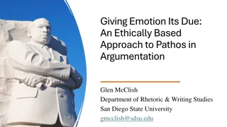 Pathos in Argumentation: Embracing Emotion Ethically