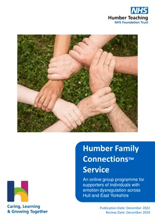 Supporting Individuals with Emotional Dysregulation in Hull and East Yorkshire