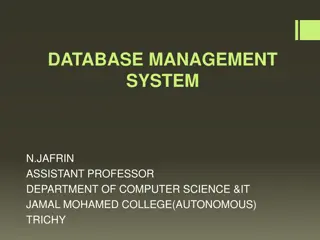 Comprehensive Overview of Database Management Systems