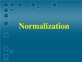 Normalization