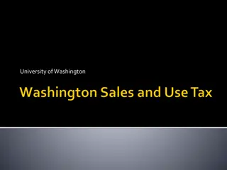 Sales Tax and Use Tax in Washington State