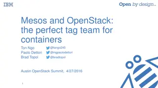 Mesos and OpenStack: The Perfect Container Tag Team