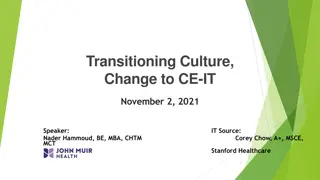Navigating Change in CE-IT: Insights and Strategies