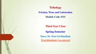Tribology: Friction, Wear, and Lubrication in Mechanical Systems