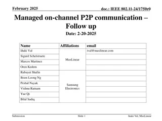 Enhancing P2P Communication Efficiency and Latency in IEEE 802.11 Networks