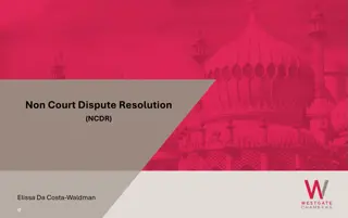 Recent Changes to Family Procedure Rules for Non-Court Dispute Resolution