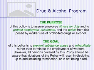Employee Drug & Alcohol Program Policy for Workplace Safety