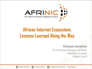 Insights into African Internet Ecosystem: Lessons & Achievements