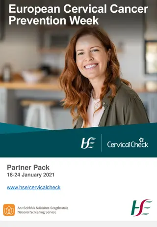 European Cervical Cancer Prevention Week 18-24 January 2021 Campaign