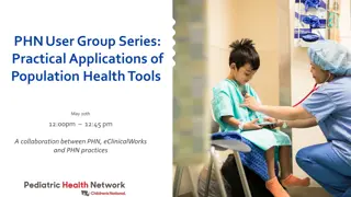 Practical Applications of Population Health Tools in Collaboration with eClinicalWorks