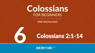 Unveiling the Wisdom in Colossians: False Teachers Exposed