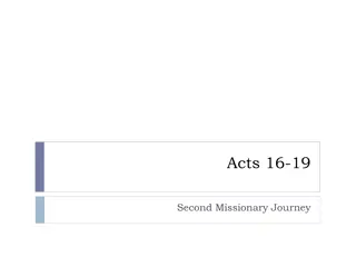 Insights from Acts 16-19: Second Missionary Journey of Paul