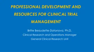 Clinical Trial Management Resources and Professional Development