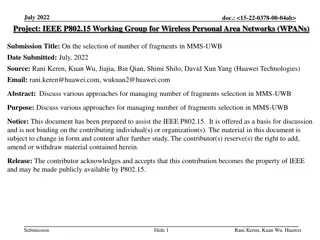 Selection of Fragments in MMS-UWB: Approaches and Discussion